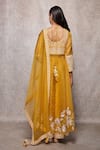 Buy Ajiesh Oberoi Yellow Chanderi Embroidered Kurta Set Online Aza