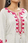 Buy Jyoti Bansal White Woven Gota Cotton Kurta Salwar Set Online Aza