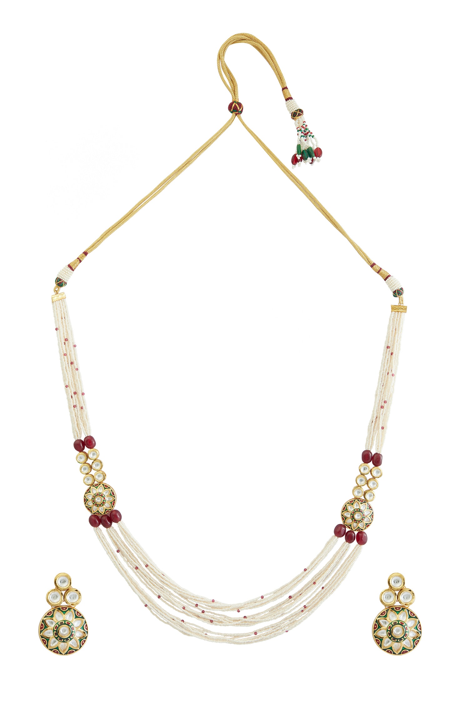 Buy Khwaab By Sanjana Lakhani Multi Layered Beaded Necklace Jewellery