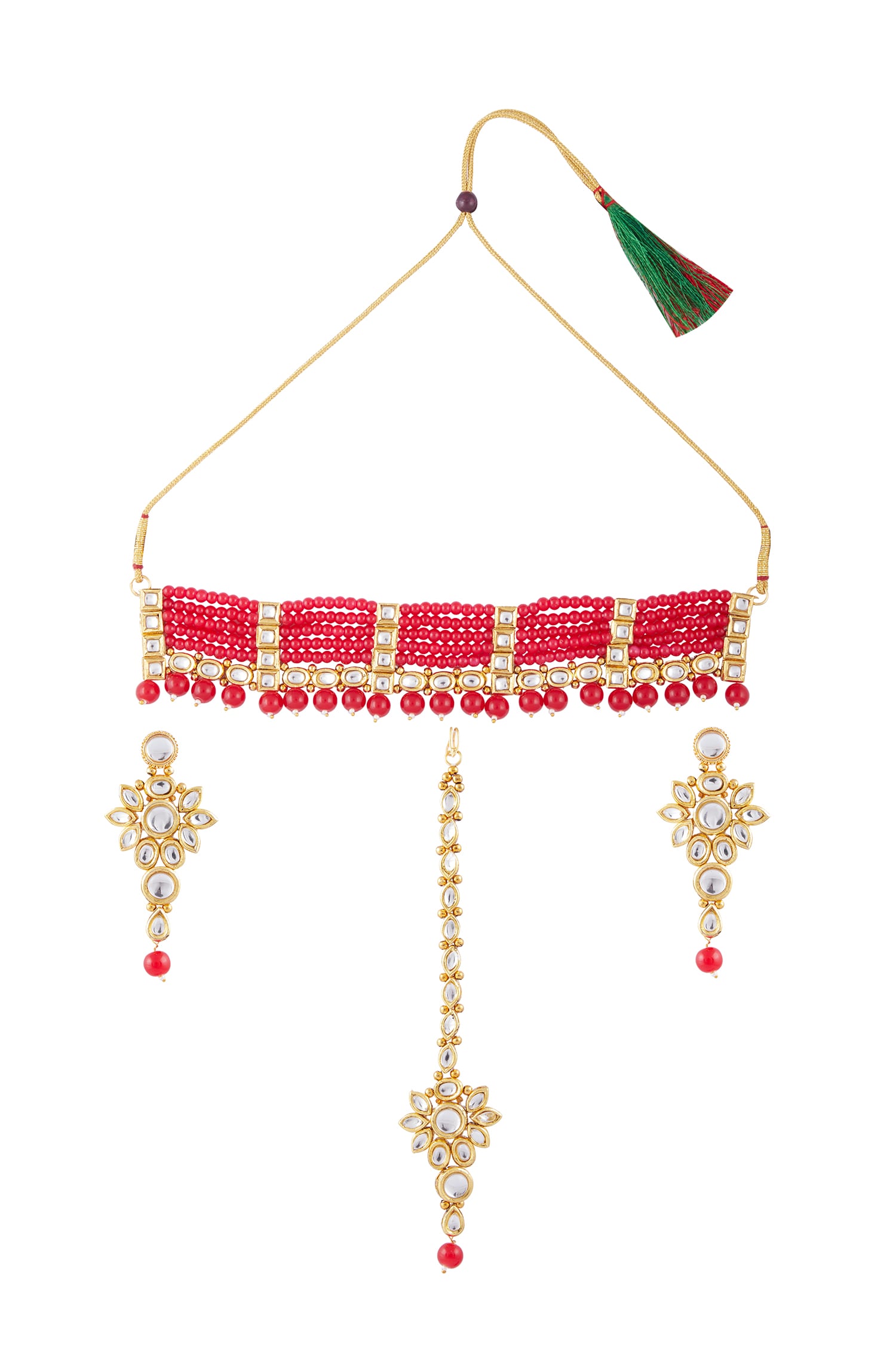 Buy Khwaab By Sanjana Lakhani Kundan Choker Jewellery Set Online Aza