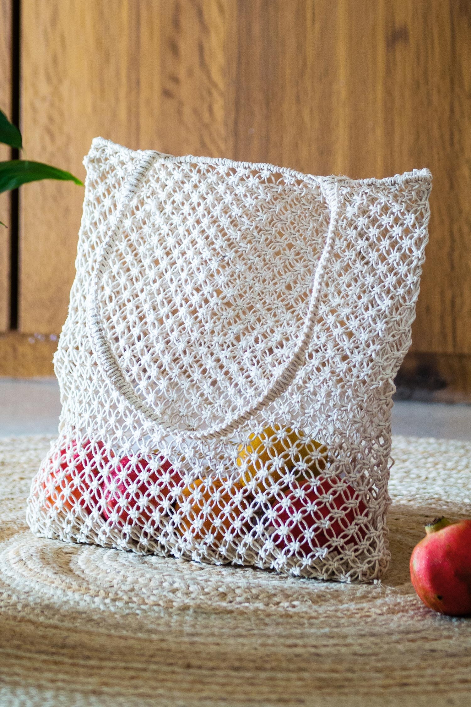 Buy Riti Kinnari Macrame Beach Bag Online Aza Fashions