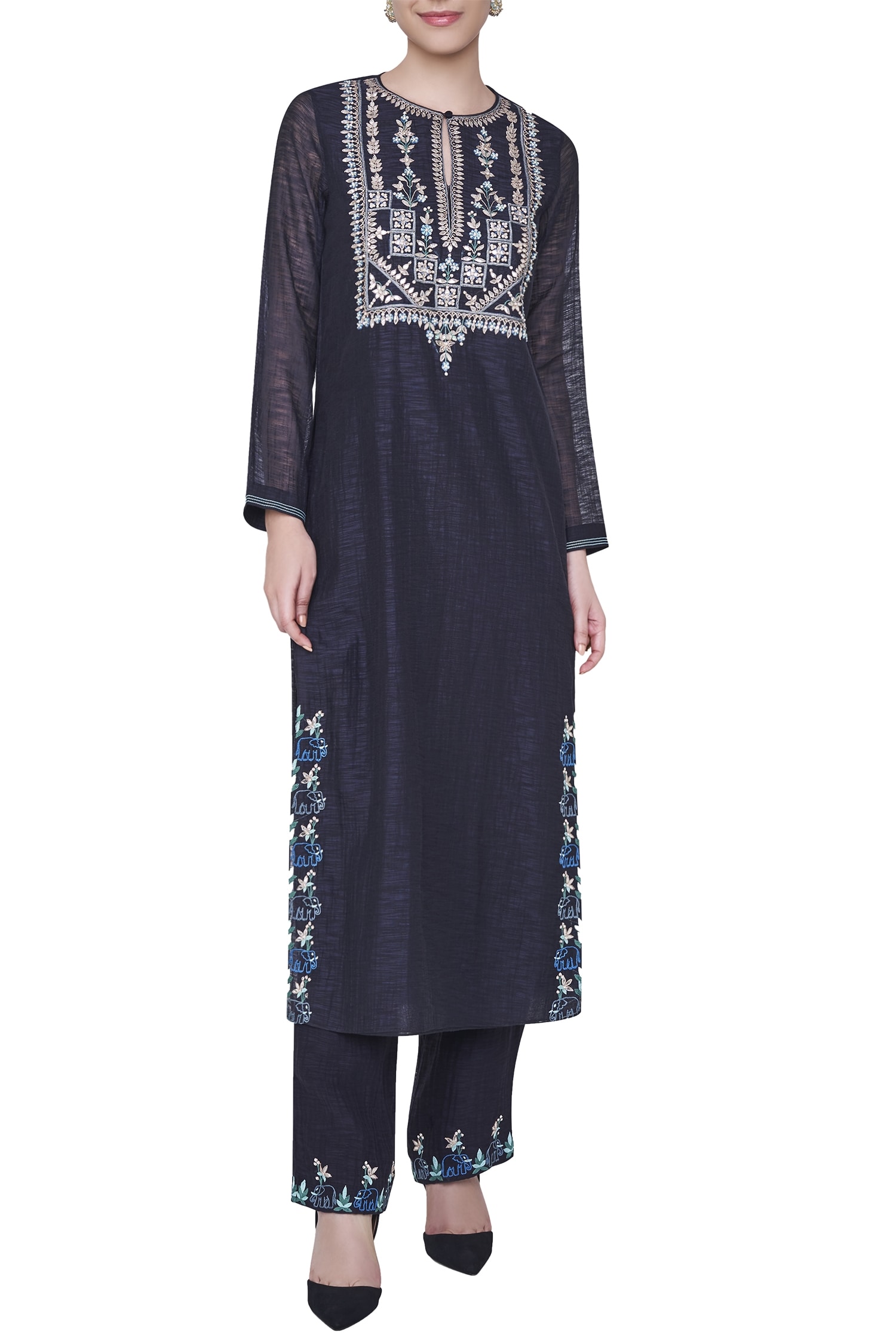 Buy Anita Dongre Forest Inspired Embroidered Kurta Set Online Aza