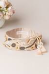 Shop_Mehraki_Sequin Flower Embellished Belt_at_Aza_Fashions