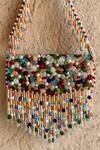 Buy_Bhavna Kumar_Velvet Stone Embroidered Sling Bag_at_Aza_Fashions