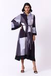 Buy_Scarlet Sage_Multi Color Polyester Betsy Abstract Pattern Shirt Dress_at_Aza_Fashions