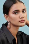 Shop_Curio Cottage_Diamante Wreath Jhumkis Jhumka Earrings_at_Aza_Fashions
