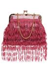 Buy_Richa Gupta_Sequin And Fringe Detail Clutch_at_Aza_Fashions