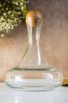 Buy_S.G. Home_Glass Decanter With Wooden Stopper_at_Aza_Fashions