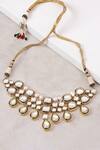 Buy_joules by radhika_Polki Embellished Choker Necklace_at_Aza_Fashions
