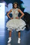Buy_Saisha Shinde_Ivory Tulle Sequin Embroidered Dress_at_Aza_Fashions