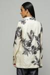 Shop_Abraham & Thakore_Beige Tussar Silk Stone Embellished Shirt_at_Aza_Fashions
