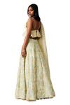 Shop_Amaare_Green Taffeta Embellished Lehenga Set_at_Aza_Fashions