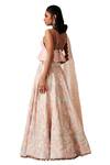 Shop_Amaare_Peach Taffeta Embellished Lehenga Set_at_Aza_Fashions