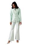 Buy_Amaare_Blue Taffeta Embellished Jacket And Pant Set_at_Aza_Fashions
