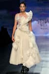 Buy_Gauri & Nainika_White Embellished Ruffle Gown_at_Aza_Fashions