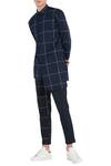 Buy_Son of A Noble Snob_Black Check Print Trouser Pant_at_Aza_Fashions