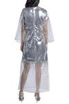 Shop_MxS_Silver Embroidered Kaftan Dress_at_Aza_Fashions