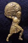 Shop_Cosa Nostraa_Gold Antique Carved Brooch_at_Aza_Fashions