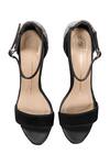 Shop_Nidhi Bhandari_Black Stilettos With Ankle Strap_at_Aza_Fashions