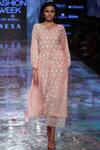Buy_House of Kotwara_Pink Mulmul Chikankari Kurta Palazzo Set_at_Aza_Fashions