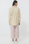 Shop_Anavila_Beige Linen Shirt_at_Aza_Fashions