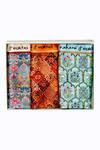 Buy_Rabani & Rakha_Multi Color Printed Pocket Square Gift Box (Set of 3)_at_Aza_Fashions