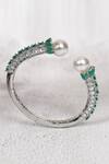 Shop_Chaotiq By Arti_Stone Studded Bracelet_at_Aza_Fashions