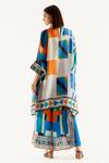 Shop_Rajdeep Ranawat_Multi Color Chanel Silk Printed Tunic_at_Aza_Fashions