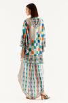 Shop_Rajdeep Ranawat_Multi Color Valaria Satin Flared Pant_at_Aza_Fashions