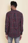 Shop_Missprint_Black Cotton Paisley Block Print Shirt_at_Aza_Fashions