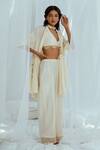 Buy_Latha Puttanna_White Vitikha Handwoven Cotton Pant_at_Aza_Fashions