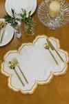 Buy_MJ Label_Double Line Cloud Embroidered Table Mat (Set of 6)_at_Aza_Fashions