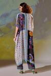 Shop_Rajdeep Ranawat_White Majida Silk Printed Kaftan Tunic_at_Aza_Fashions