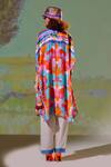 Shop_Rajdeep Ranawat_Multi Color Kamara Silk Shirt Tunic_at_Aza_Fashions