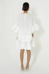 Shop_More Soul_White Cotton Ruffle Hem Dress_at_Aza_Fashions
