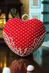 Buy_NR BY NIDHI RATHI_Velvet Embroidered Heart Clutch_at_Aza_Fashions