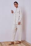 Buy_The Summer House_White Rawal Denim Jacket_at_Aza_Fashions