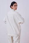 Shop_The Summer House_White Rawal Denim Jacket_at_Aza_Fashions