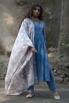 Buy_Pants and Pajamas_Pink Neelkamal Chanderi Dupatta_at_Aza_Fashions