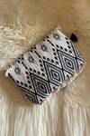 Shop_Bhavna Kumar_Cotton Jacquard Boho Clutch_at_Aza_Fashions