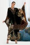Buy_Rajdeep Ranawat_Yellow Gulrez Silk Velvet Printed Kaftan Tunic_at_Aza_Fashions