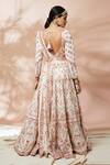 Tamanna Punjabi Kapoor_Pink Georgette Embroidered Anarkali With Dupatta_Online_at_Aza_Fashions