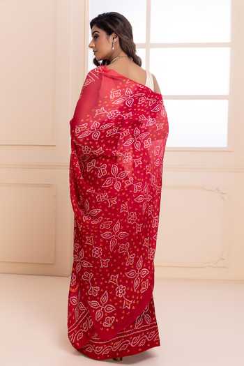 Azo free dyed grey Dabu sarees - Gehna