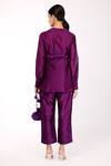 Shop_Komal Shah_Purple Top Embroidered Pant Set_at_Aza_Fashions