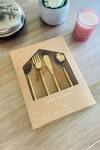 Shop_Mommywise_Hammered Handles Cutlery Set - Set Of 4_at_Aza_Fashions
