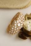 Buy_Curio Cottage_Kundan Carved Kada_at_Aza_Fashions