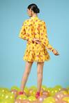 Shop_Marche_Yellow Cotton Silk Digital Print Shirt Dress_at_Aza_Fashions
