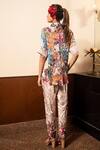 Shop_Soniya G_Ivory Satin Printed Shirt And Pant Set_at_Aza_Fashions
