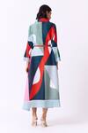 Shop_Scarlet Sage_Green Polyester Betsy Printed Shirt Dress_at_Aza_Fashions