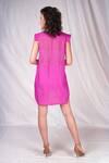 Shop_Seesa_Purple Chiffon Bodice Embroidered Shirt Dress_at_Aza_Fashions